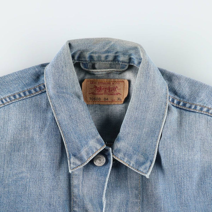 2000'S Levi's 70500-0479 Euro Model Denim Jacket, Men's Size XL cotton blue type Vintage Second Hand
