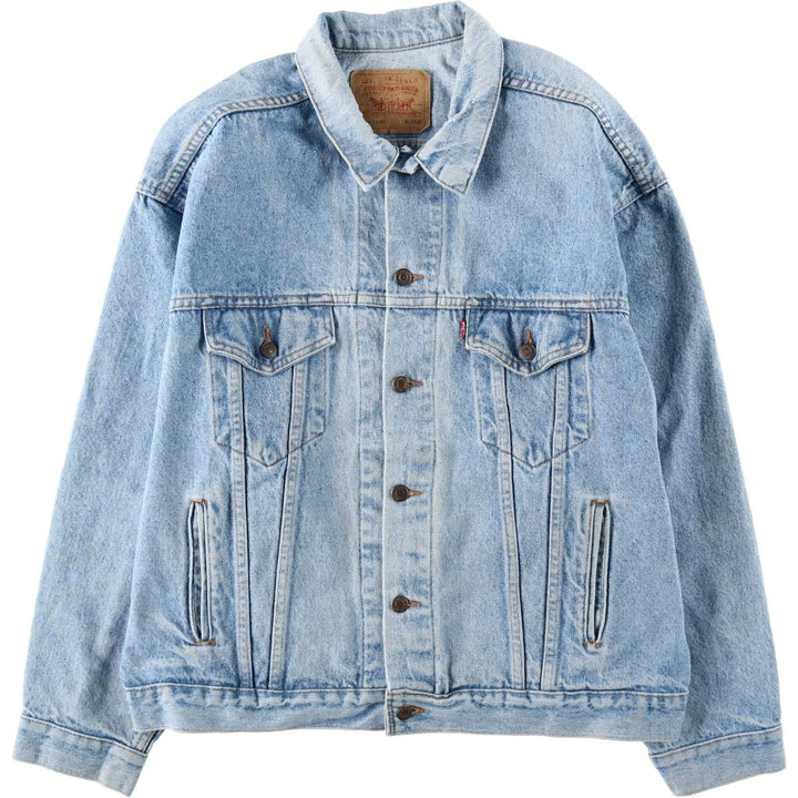 90'S Levi's 70507-4890 denim jacket, denim jacket, made in USA, men's XL size, vintage cotton blue type Vintage Second Hand