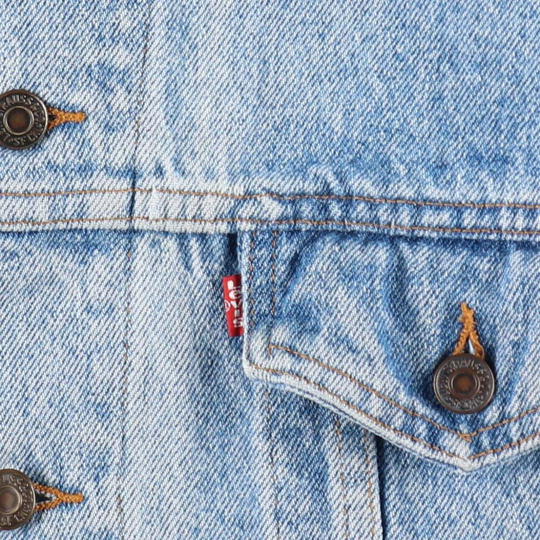 90'S Levi's 70507-4890 denim jacket, denim jacket, made in USA, men's XL size, vintage cotton blue type Vintage Second Hand