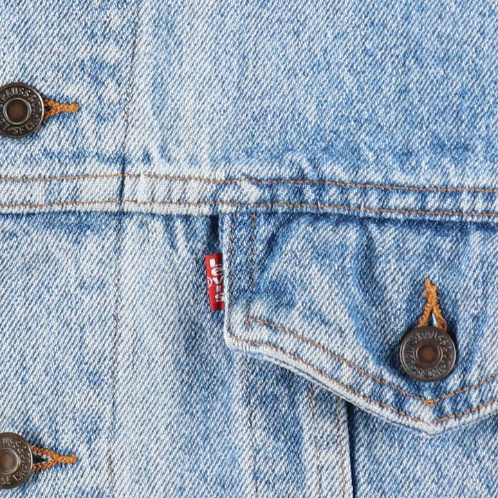 90'S Levi's 70507-4890 denim jacket, denim jacket, made in USA, men's XL size, vintage cotton blue type Vintage Second Hand