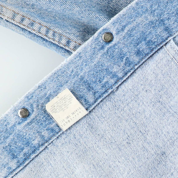 90'S Levi's 70507-4890 denim jacket, denim jacket, made in USA, men's XL size, vintage cotton blue type Vintage Second Hand
