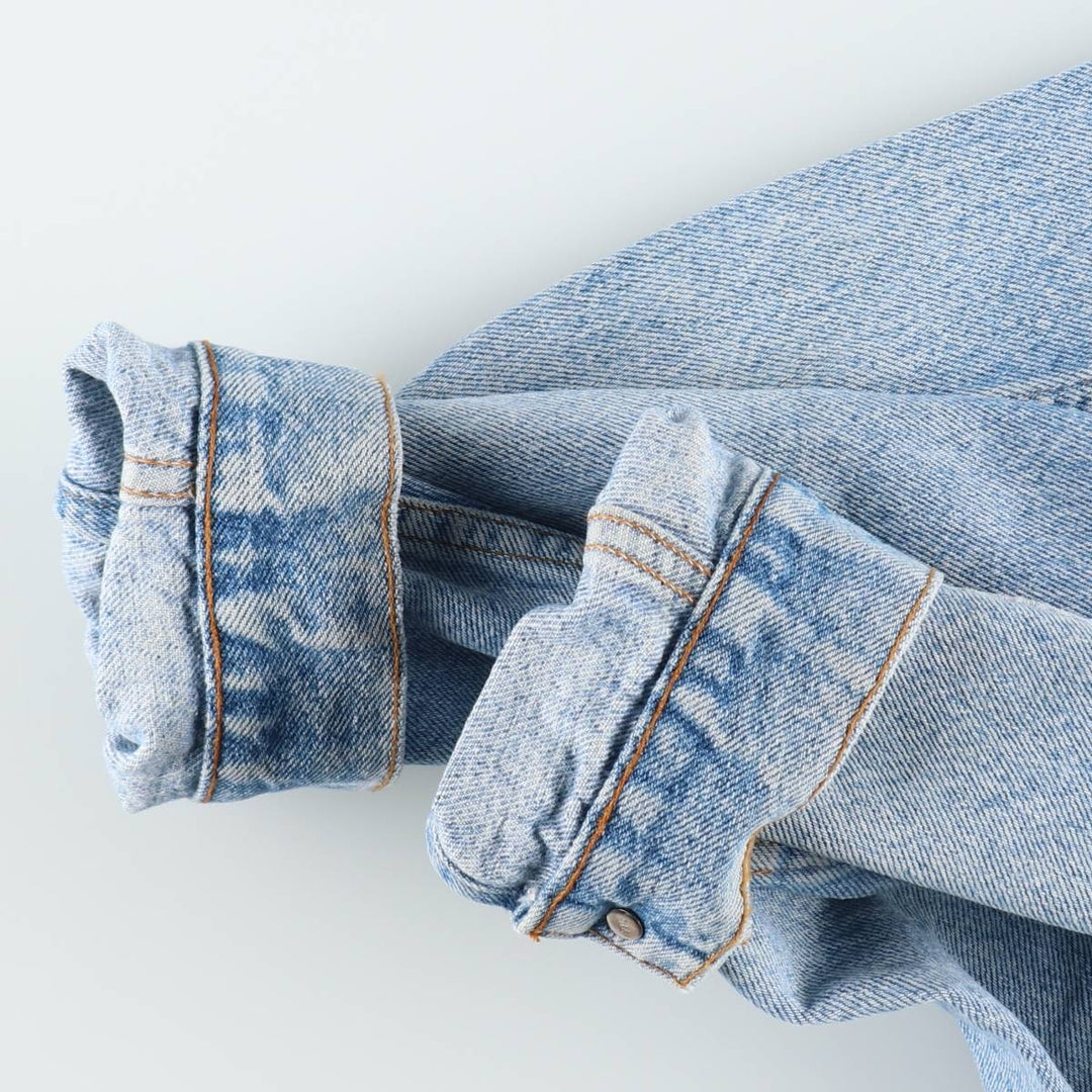 90'S Levi's 70507-4890 denim jacket, denim jacket, made in USA, men's XL size, vintage cotton blue type Vintage Second Hand