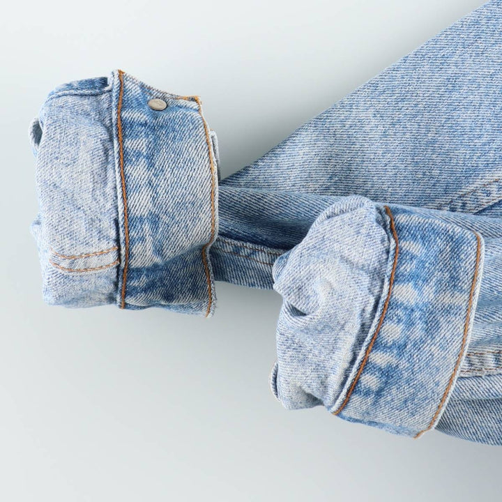 90'S Levi's 70507-4890 denim jacket, denim jacket, made in USA, men's XL size, vintage cotton blue type Vintage Second Hand