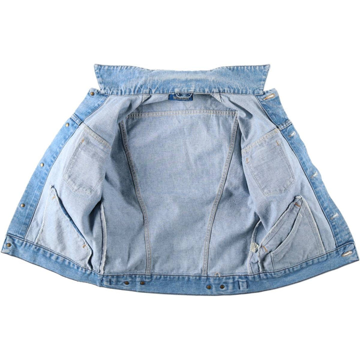 80s-90'S Wrangler denim jacket, men's size M, vintage. cotton blue type Vintage Second Hand