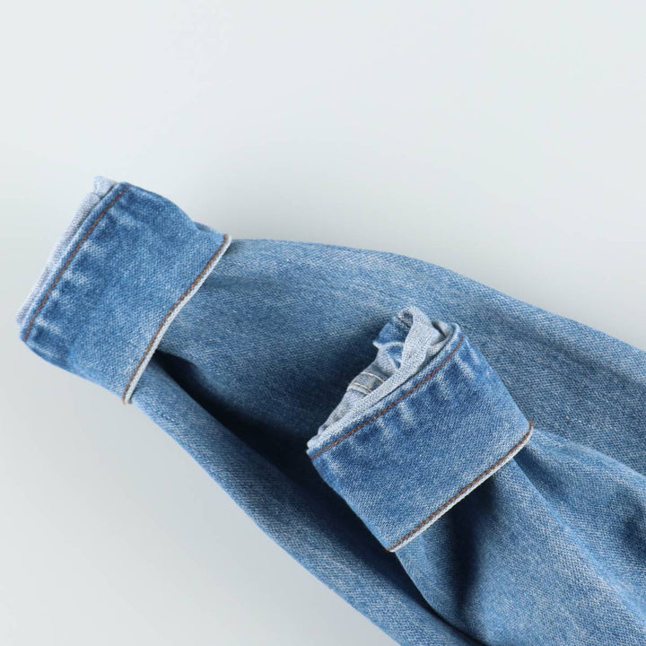 80s-90'S Wrangler denim jacket, men's size M, vintage. cotton blue type Vintage Second Hand