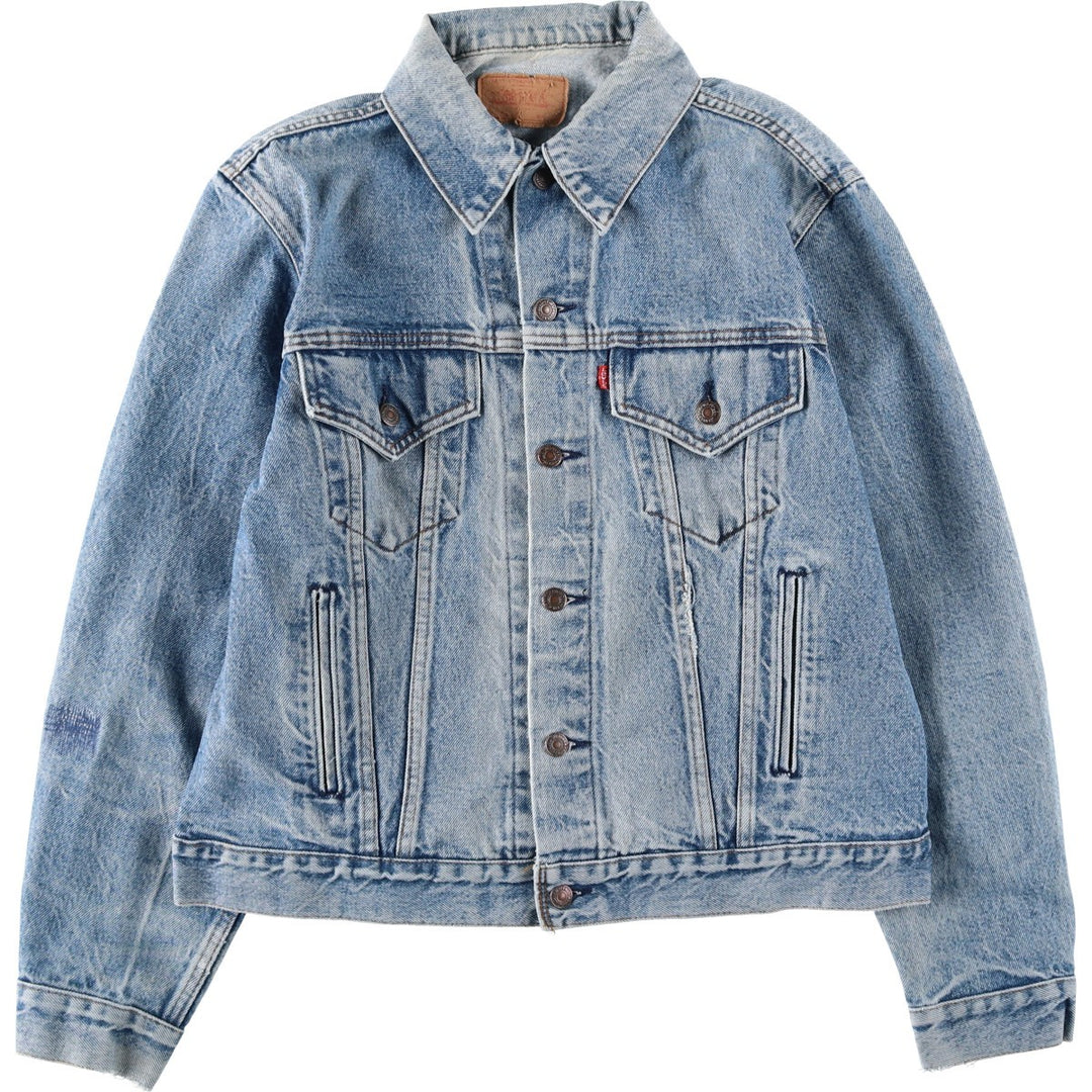 90'S Levi's 70506-0216 denim jacket, denim jacket, made in USA, men's size M, vintage unclear blue type Vintage Second Hand