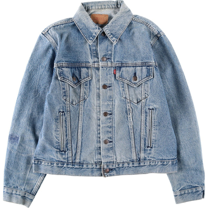 90'S Levi's 70506-0216 denim jacket, denim jacket, made in USA, men's size M, vintage unclear blue type Vintage Second Hand