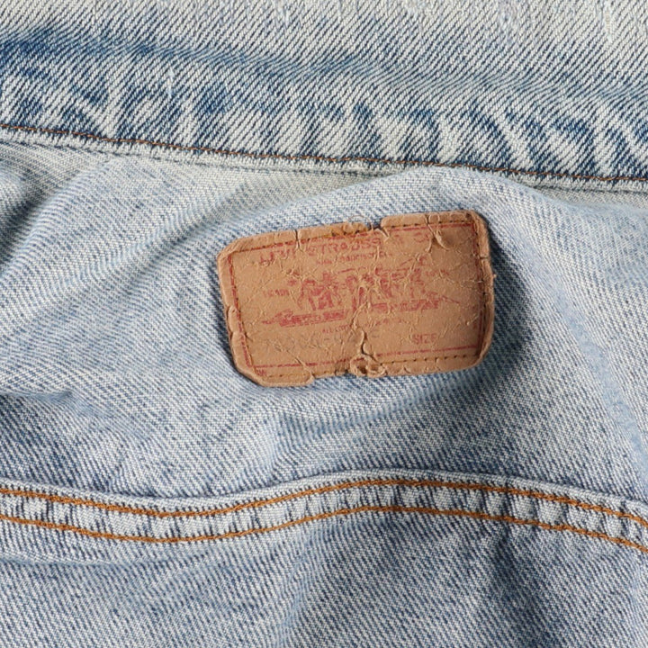 90'S Levi's 70506-0216 denim jacket, denim jacket, made in USA, men's size M, vintage unclear blue type Vintage Second Hand