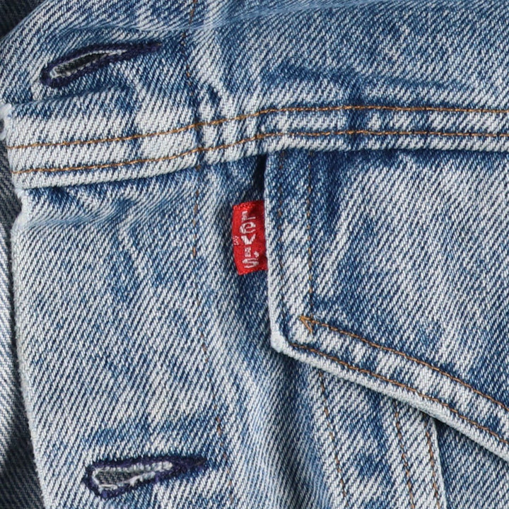 90'S Levi's 70506-0216 denim jacket, denim jacket, made in USA, men's size M, vintage unclear blue type Vintage Second Hand