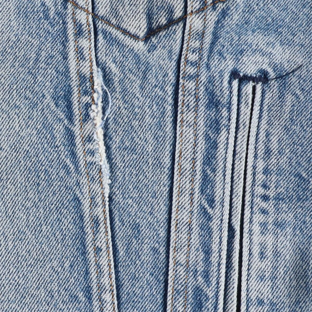90'S Levi's 70506-0216 denim jacket, denim jacket, made in USA, men's size M, vintage unclear blue type Vintage Second Hand