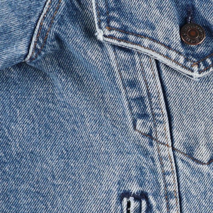 90'S Levi's 70506-0216 denim jacket, denim jacket, made in USA, men's size M, vintage unclear blue type Vintage Second Hand