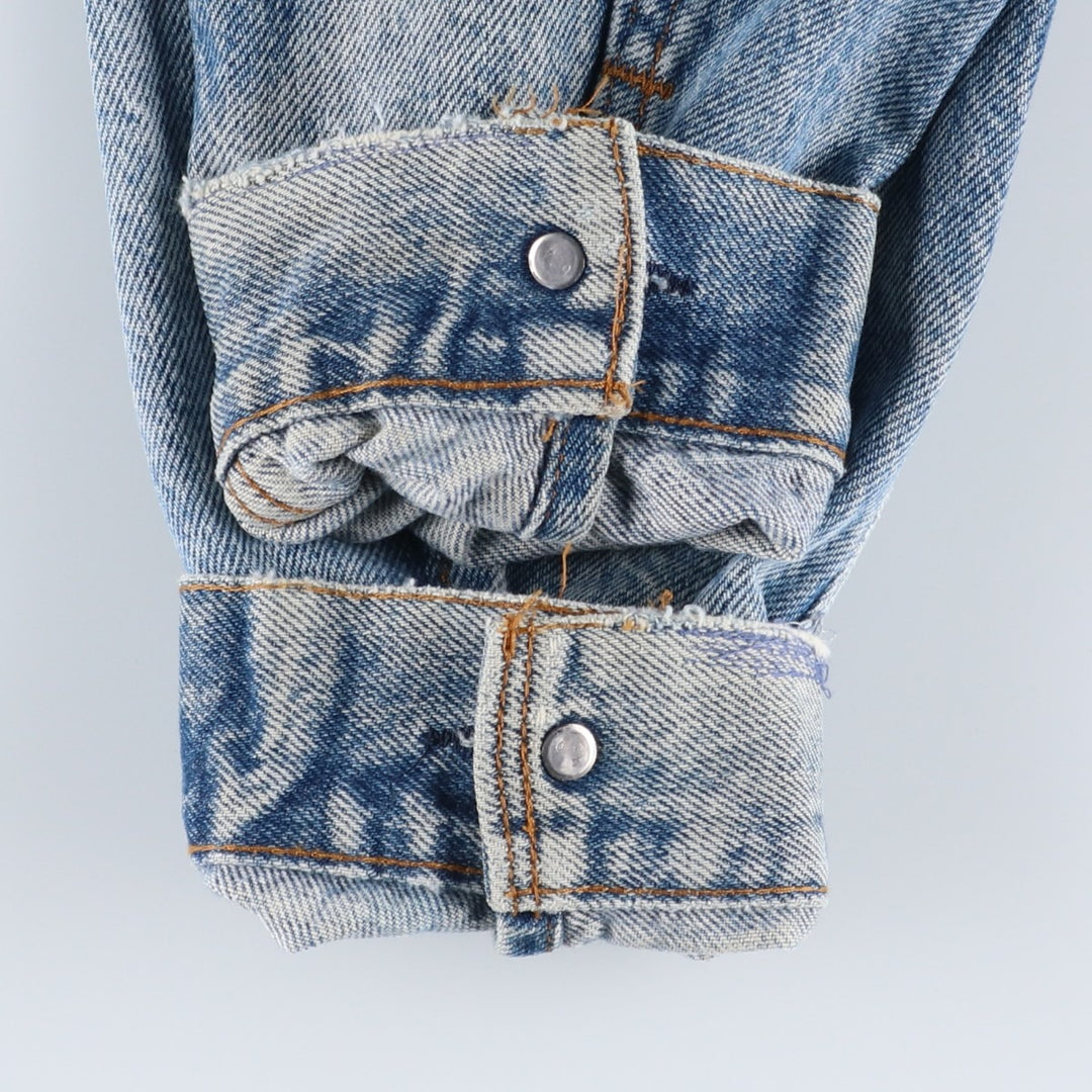 90'S Levi's 70506-0216 denim jacket, denim jacket, made in USA, men's size M, vintage unclear blue type Vintage Second Hand