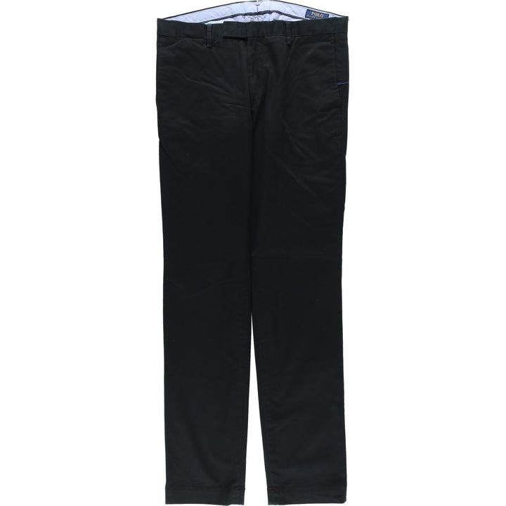 Ralph Lauren POLO by Ralph Lauren STRETCH SLIM FIT Chino Pants, Men's W33 (approx.) cotton navy blue type Vintage Second Hand