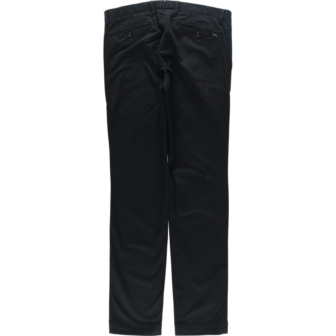 Ralph Lauren POLO by Ralph Lauren STRETCH SLIM FIT Chino Pants, Men's W33 (approx.) cotton navy blue type Vintage Second Hand