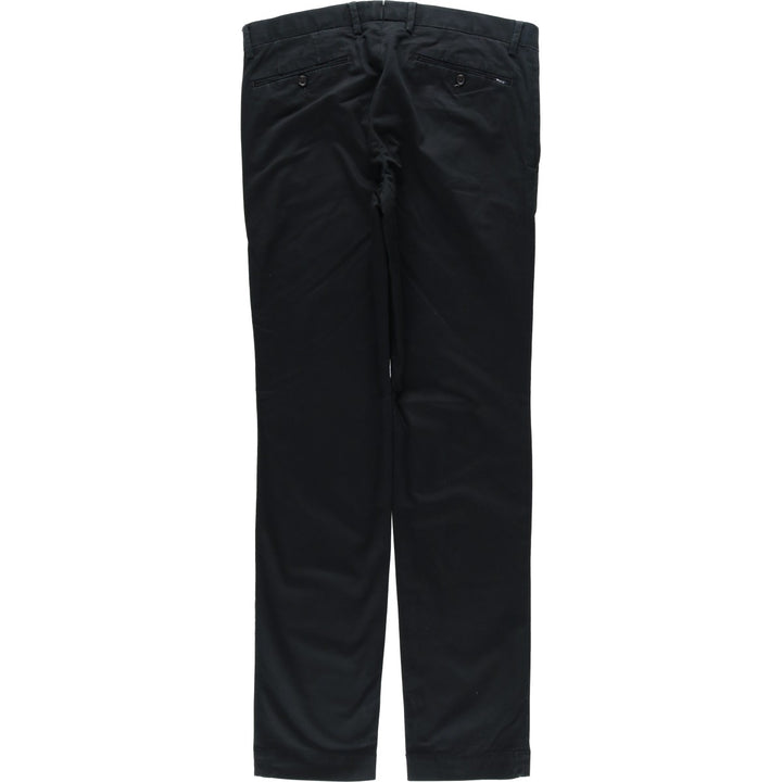 Ralph Lauren POLO by Ralph Lauren STRETCH SLIM FIT Chino Pants, Men's W33 (approx.) cotton navy blue type Vintage Second Hand