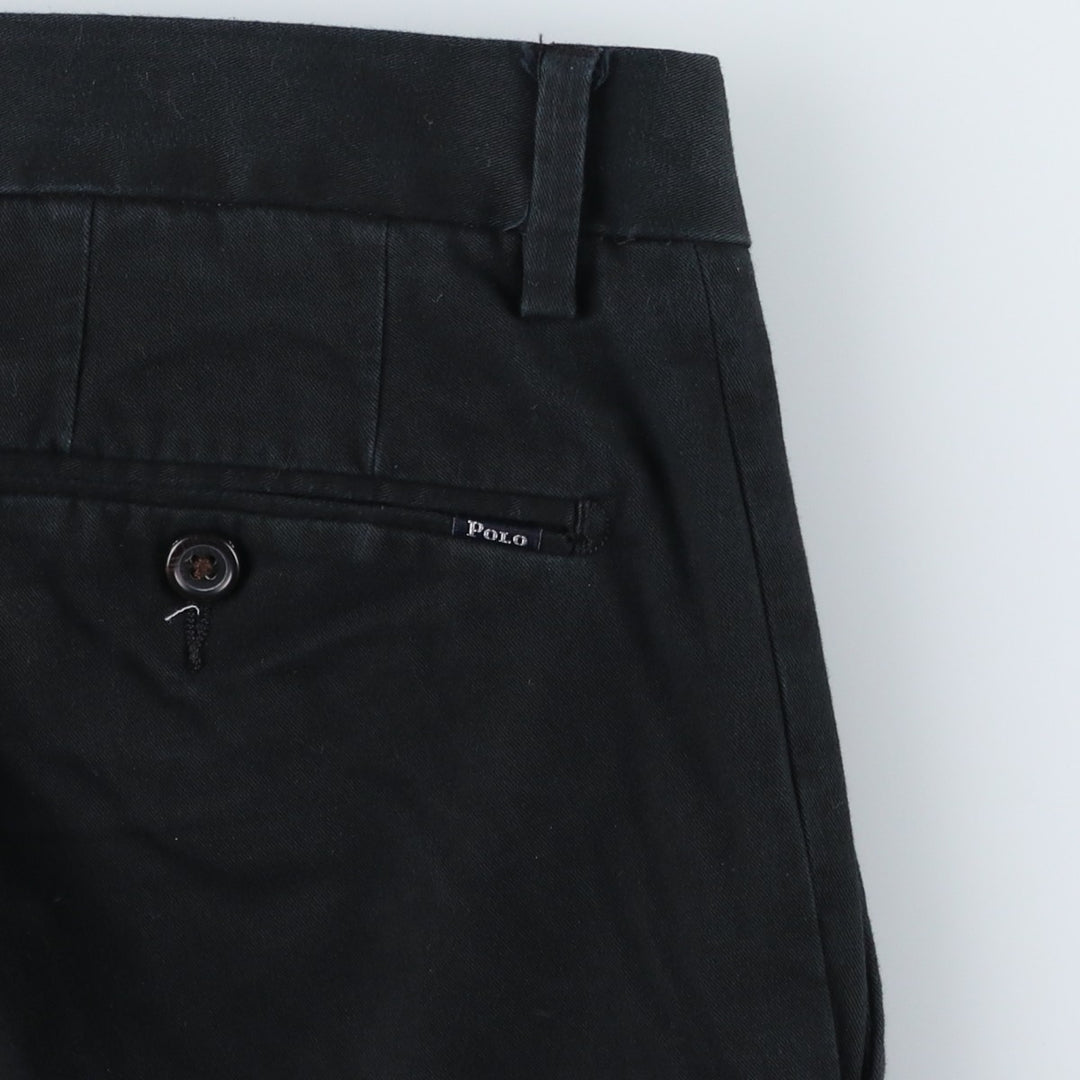 Ralph Lauren POLO by Ralph Lauren STRETCH SLIM FIT Chino Pants, Men's W33 (approx.) cotton navy blue type Vintage Second Hand