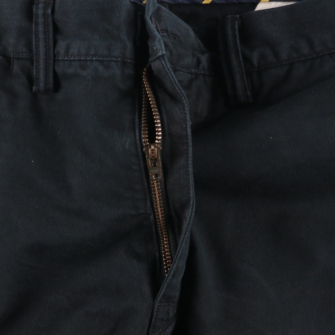 Ralph Lauren POLO RALPH LAUREN STRETCH SLIM FIT Chino Pants, Men's, Size W36 cotton black type Vintage Second Hand