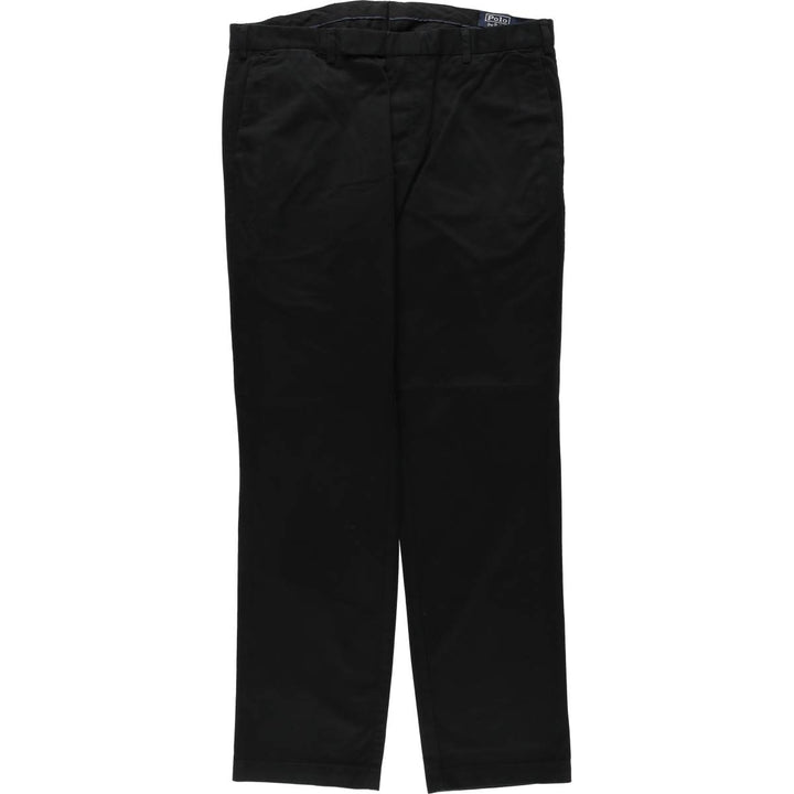 Ralph Lauren POLO by Ralph Lauren Stretch Custom Fit Chino Pants, Men's, Size W36 cotton black type Vintage Second Hand
