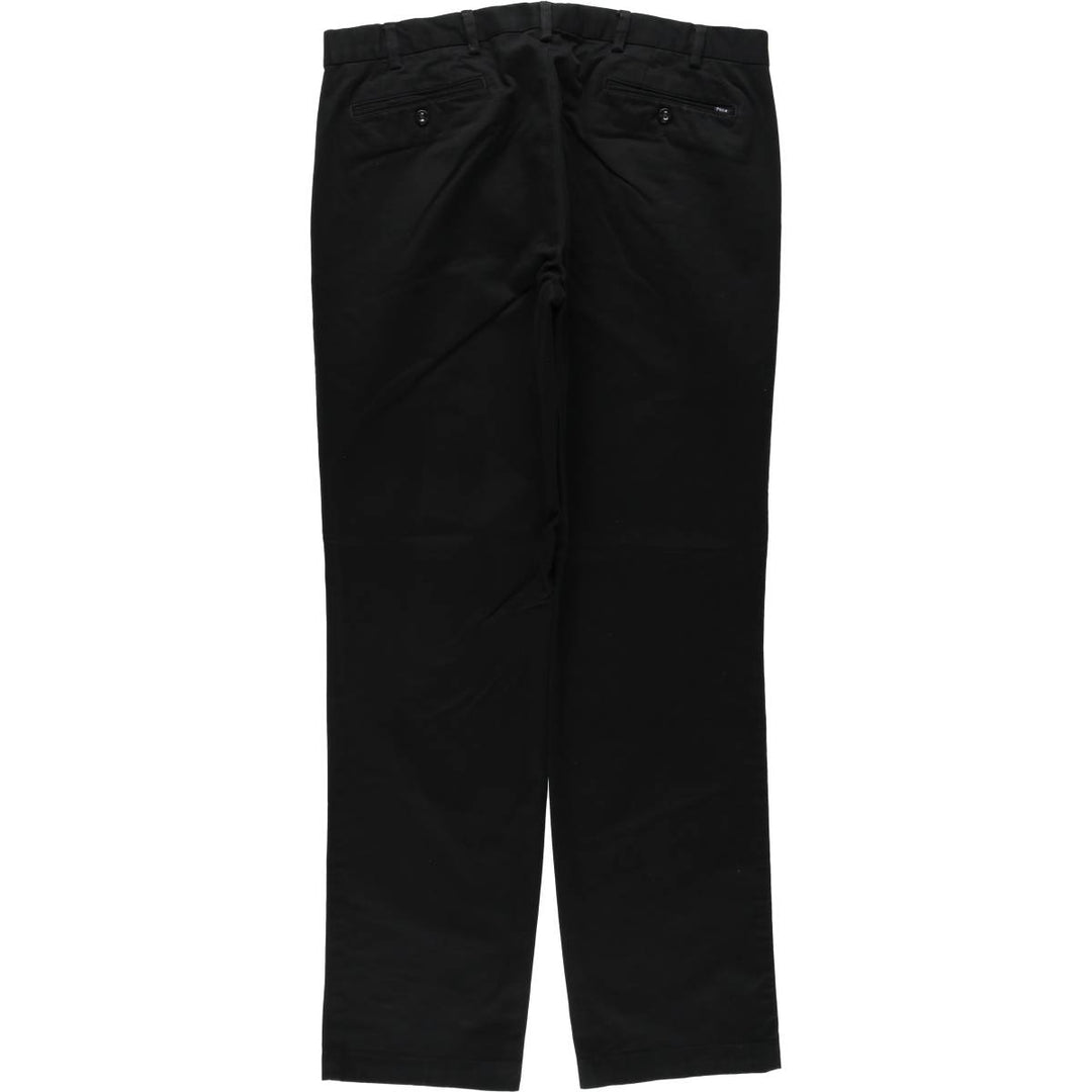 Ralph Lauren POLO by Ralph Lauren Stretch Custom Fit Chino Pants, Men's, Size W36 cotton black type Vintage Second Hand