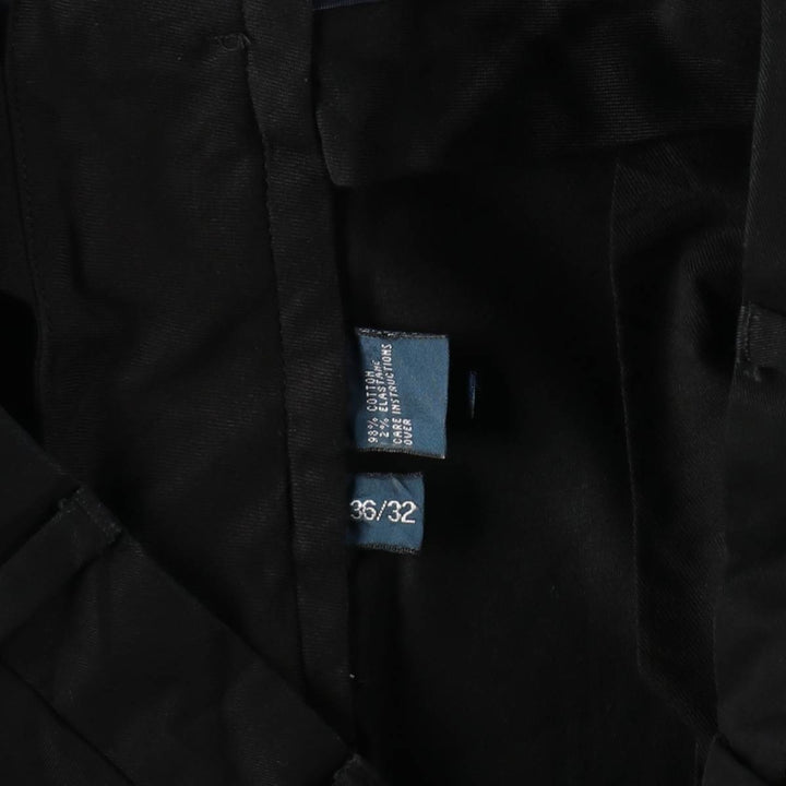 Ralph Lauren POLO by Ralph Lauren Stretch Custom Fit Chino Pants, Men's, Size W36 cotton black type Vintage Second Hand