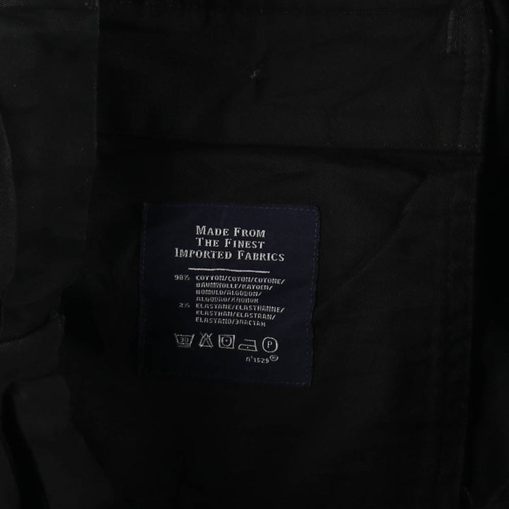 Ralph Lauren POLO by Ralph Lauren Stretch Custom Fit Chino Pants, Men's, Size W36 cotton black type Vintage Second Hand
