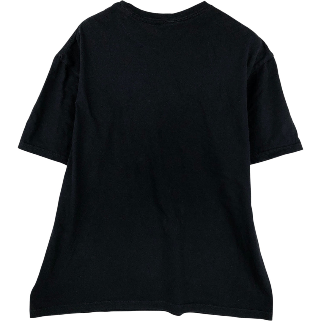 MALCOLM X Printed T-Shirt, Men's Size M cotton black type Vintage Second Hand
