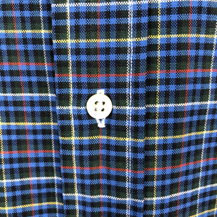 Ralph Lauren BLAKE long sleeve button down check shirt, men's size L cotton blue type Vintage Second Hand