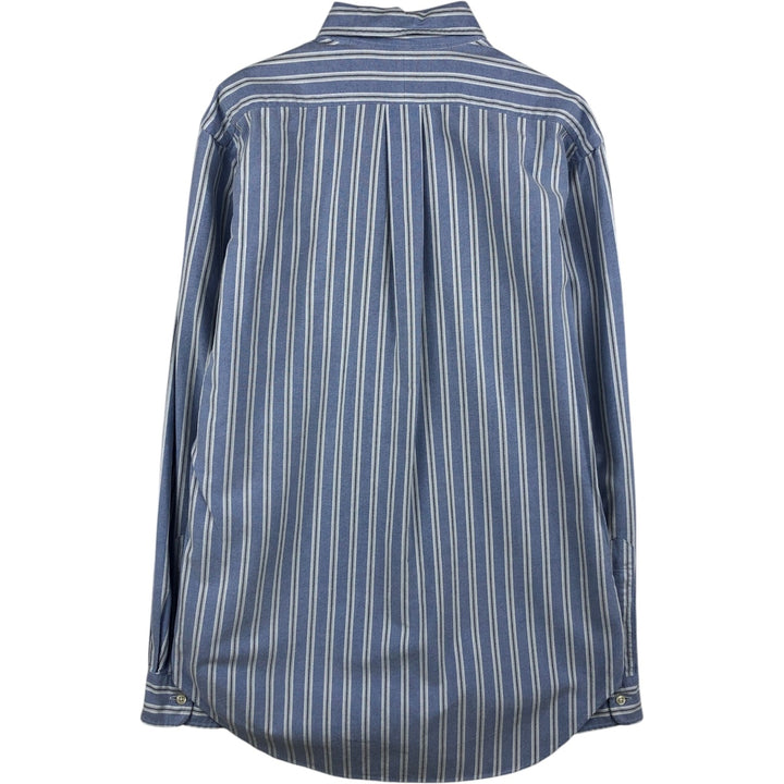 Ralph Lauren Classic Fit Multi-Stripe Long Sleeve Button-Down Striped Shirt, Men's Size Small cotton Blue type light blue Vintage Second Hand