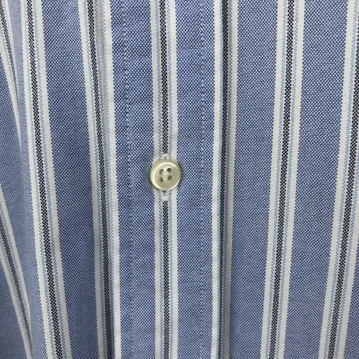 Ralph Lauren Classic Fit Multi-Stripe Long Sleeve Button-Down Striped Shirt, Men's Size Small cotton Blue type light blue Vintage Second Hand