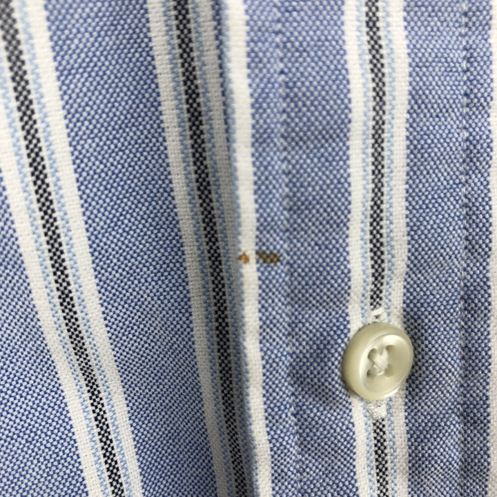 Ralph Lauren Classic Fit Multi-Stripe Long Sleeve Button-Down Striped Shirt, Men's Size Small cotton Blue type light blue Vintage Second Hand
