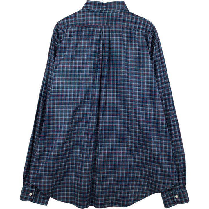 Ralph Lauren Classic Fit Long Sleeve Button Down Check Shirt Men's XL cotton blue type Vintage Second Hand