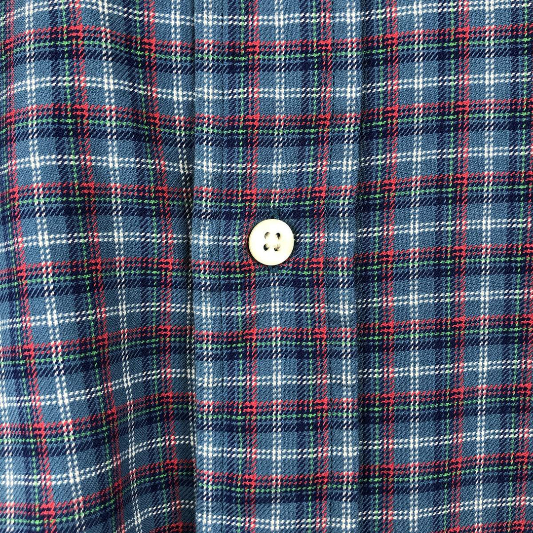 Ralph Lauren Classic Fit Long Sleeve Button Down Check Shirt Men's XL cotton blue type Vintage Second Hand
