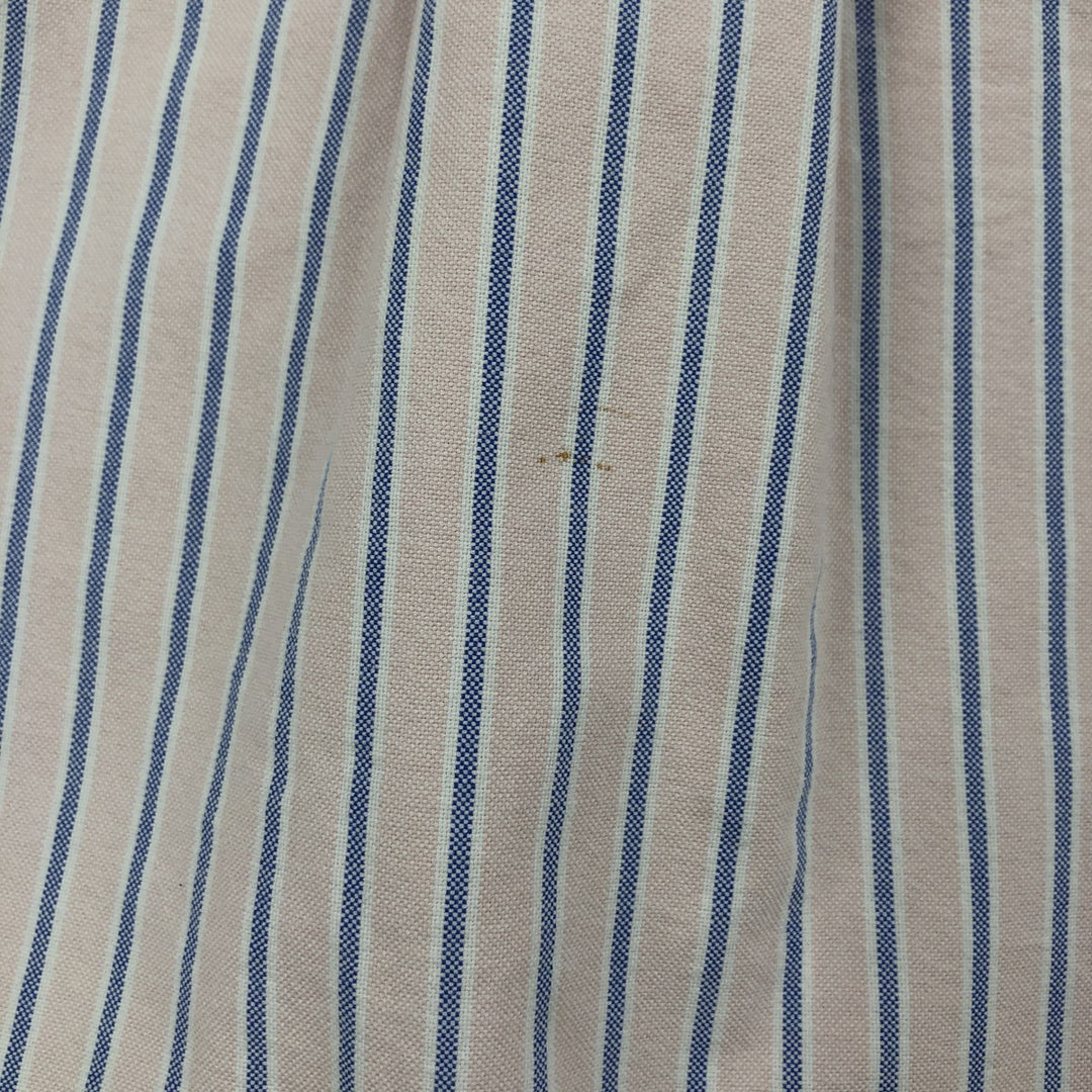 Ralph Lauren CUSTOM FIT long sleeve button down striped shirt men's size M cotton pink type Vintage Second Hand