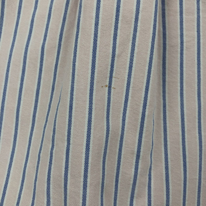 Ralph Lauren CUSTOM FIT long sleeve button down striped shirt men's size M cotton pink type Vintage Second Hand
