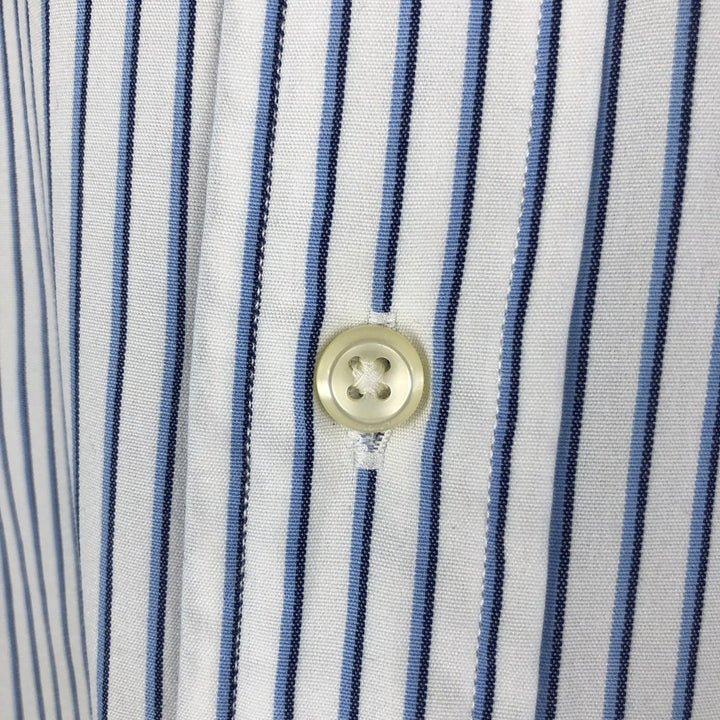 Ralph Lauren Custom Fit Multi-Stripe Long Sleeve Button-Down Striped Shirt, Men's M Size cotton white type Vintage Second Hand