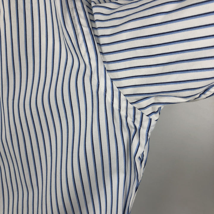 Ralph Lauren Custom Fit Multi-Stripe Long Sleeve Button-Down Striped Shirt, Men's M Size cotton white type Vintage Second Hand