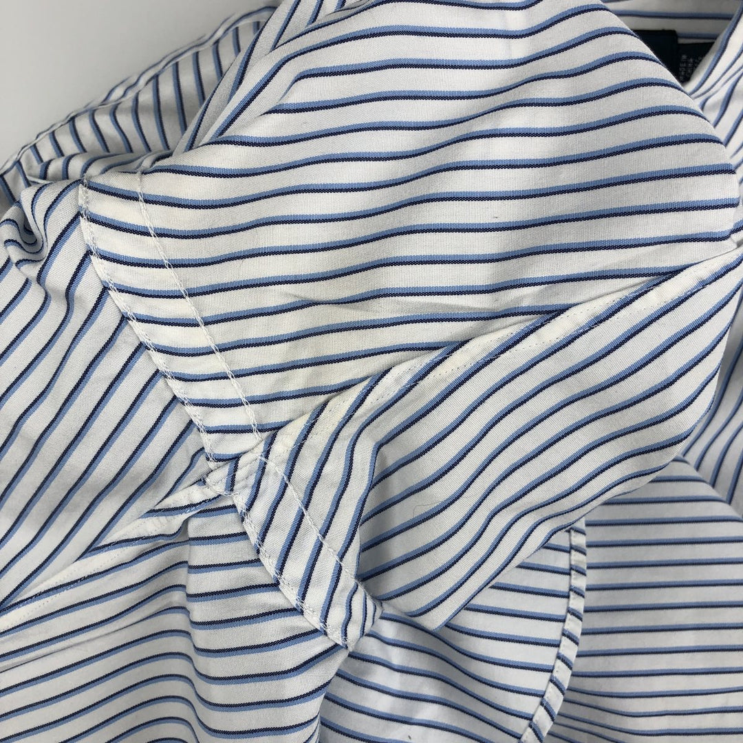 Ralph Lauren Custom Fit Multi-Stripe Long Sleeve Button-Down Striped Shirt, Men's M Size cotton white type Vintage Second Hand