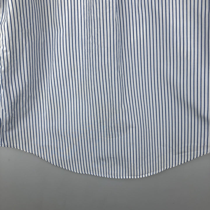 Ralph Lauren Custom Fit Multi-Stripe Long Sleeve Button-Down Striped Shirt, Men's M Size cotton white type Vintage Second Hand