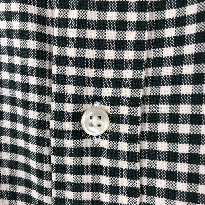 Ralph Lauren CUSTOM FIT Gingham Check Long Sleeve Button Down Check Shirt Men's M Size cotton Green type dark green Vintage Second Hand