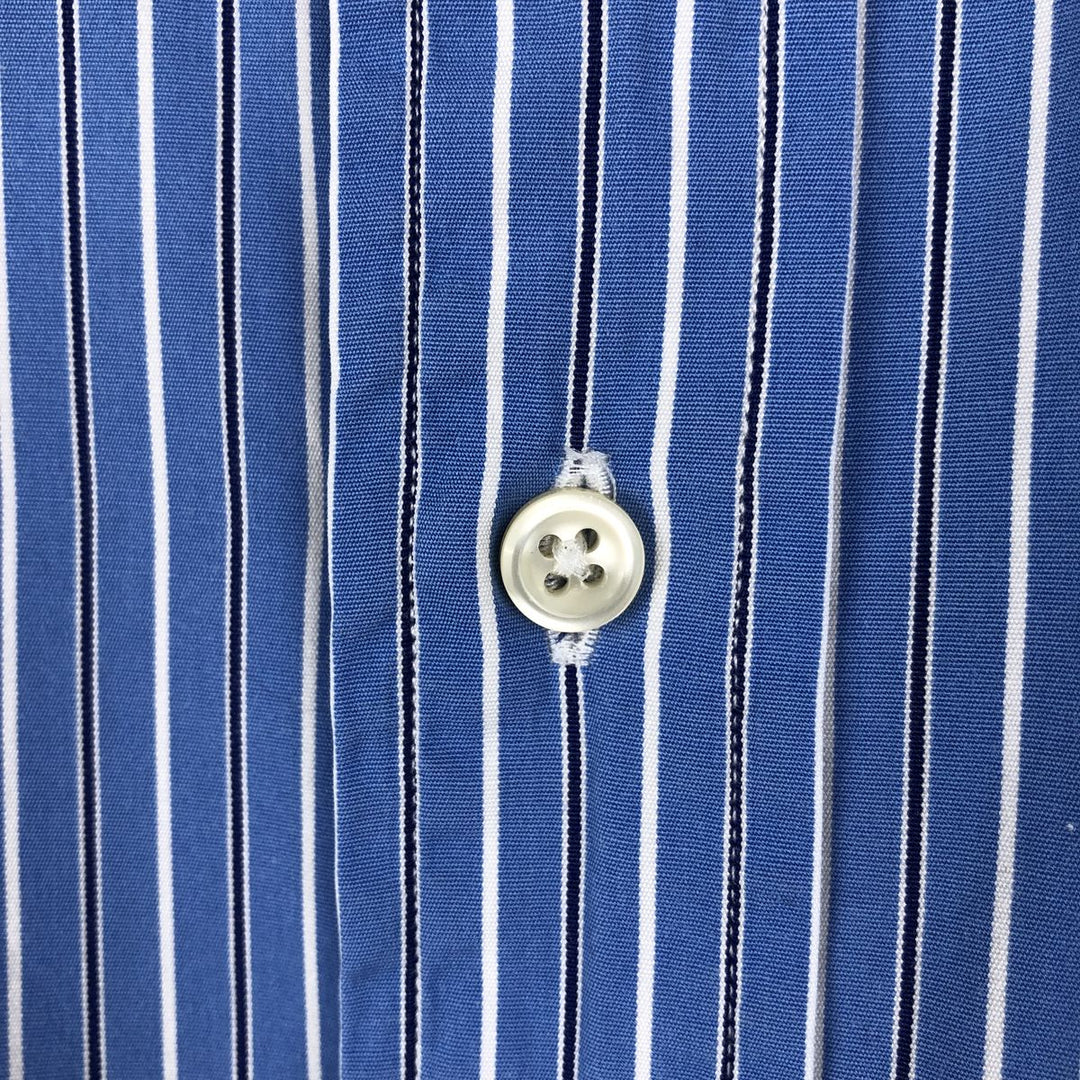 Ralph Lauren POLO by Ralph Lauren CUSTOM FIT DRESS SHIRTS Multi-stripe Long-sleeve Button-down Striped Shirt cotton blue type Vintage Second Hand