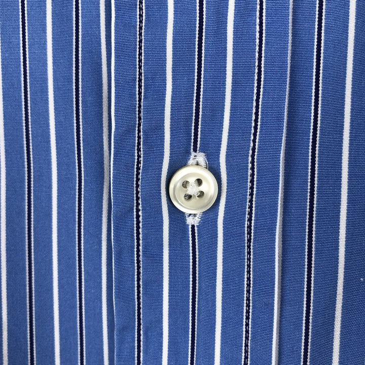 Ralph Lauren POLO by Ralph Lauren CUSTOM FIT DRESS SHIRTS Multi-stripe Long-sleeve Button-down Striped Shirt cotton blue type Vintage Second Hand