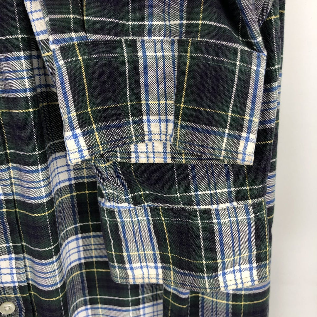 Ralph Lauren long sleeve button down check shirt, men's XL size cotton gray type Vintage Second Hand