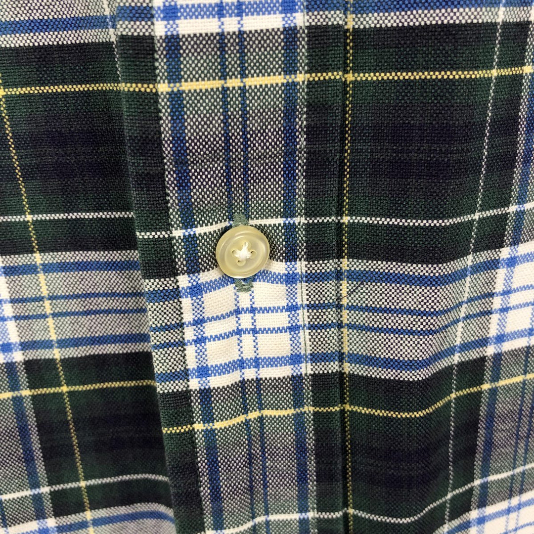 Ralph Lauren long sleeve button down check shirt, men's XL size cotton gray type Vintage Second Hand