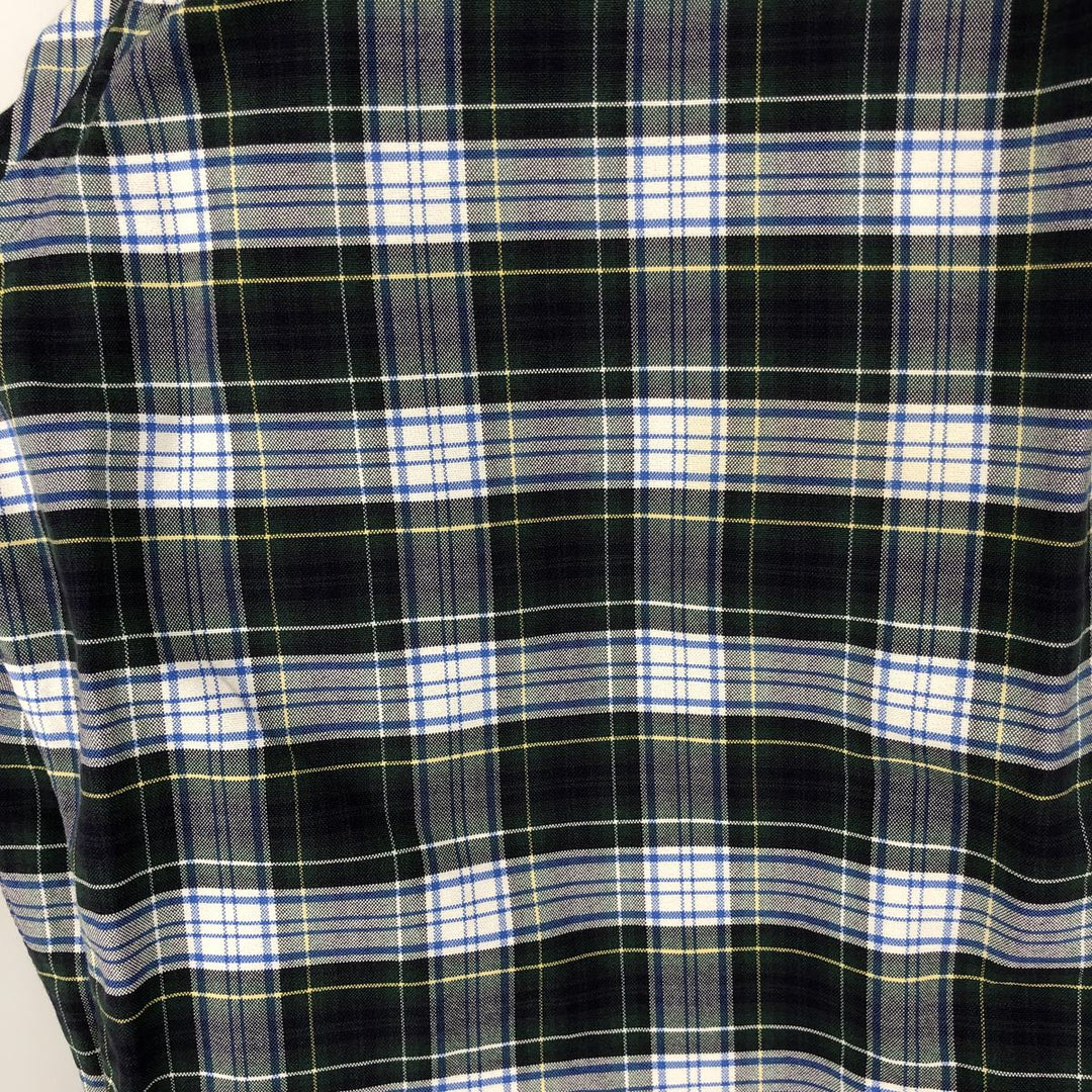Ralph Lauren long sleeve button down check shirt, men's XL size cotton gray type Vintage Second Hand
