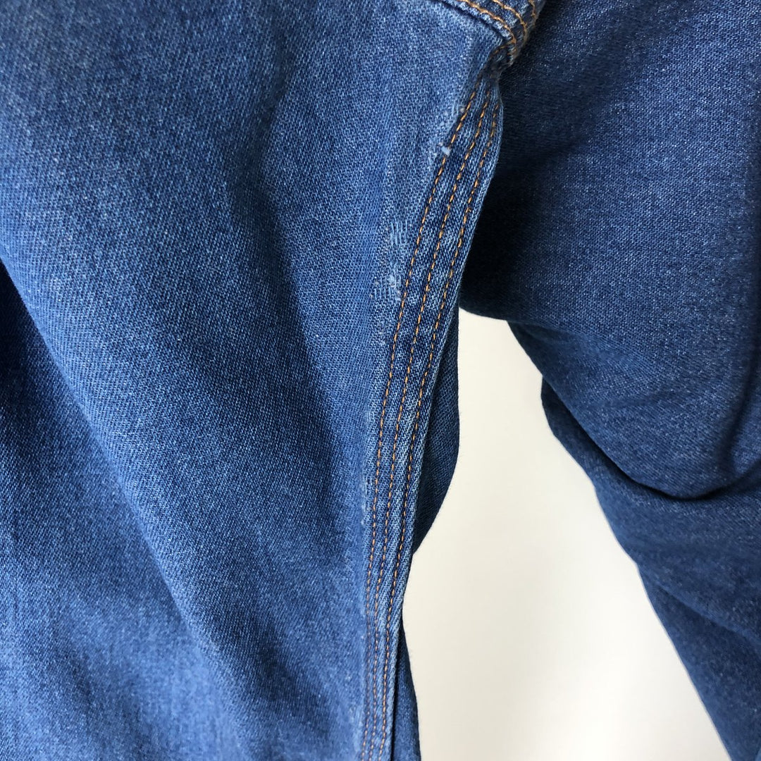 Carhartt Long Sleeve Denim Shirt, Men's Size L cotton blue type Vintage Second Hand