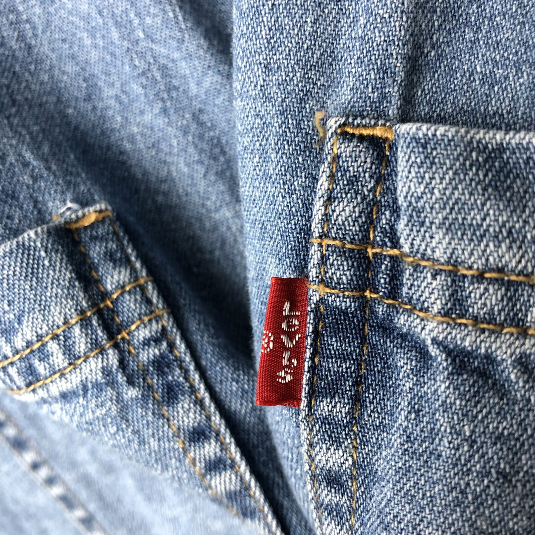90s-00'S Levi's Jeans Long-Sleeve Denim Shirt, Men's Size M (approx.) cotton blue type Vintage Second Hand