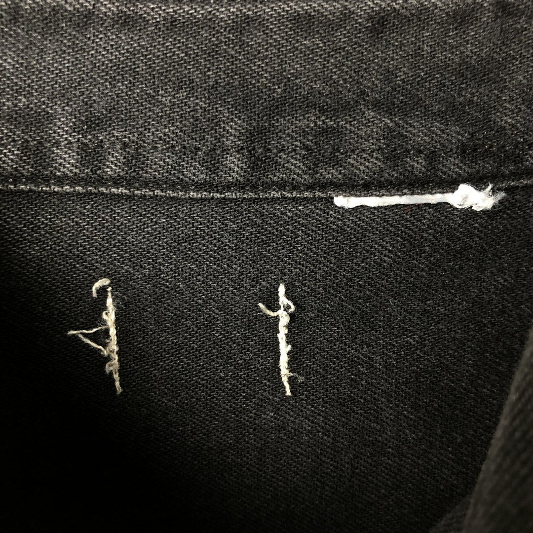 Levi's long-sleeved black denim shirt, men's size XXL. unclear black type Vintage Second Hand