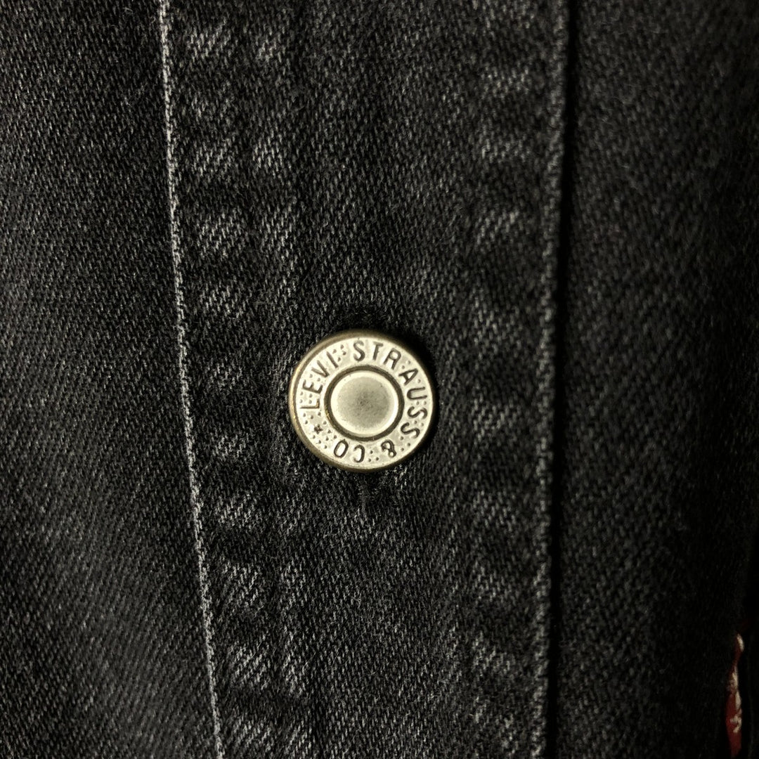Levi's long-sleeved black denim shirt, men's size XXL. unclear black type Vintage Second Hand