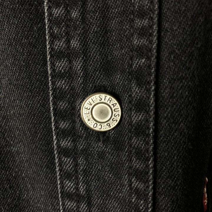 Levi's long-sleeved black denim shirt, men's size XXL. unclear black type Vintage Second Hand