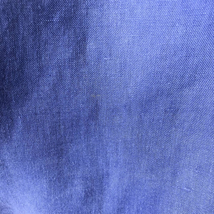 Ralph Lauren POLO RALPH LAUREN long-sleeved linen button-down shirt, men's size XL linen blue type Vintage Second Hand